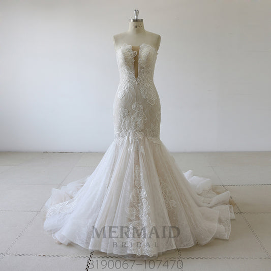 New Lace Mermaid  Wedding Dress