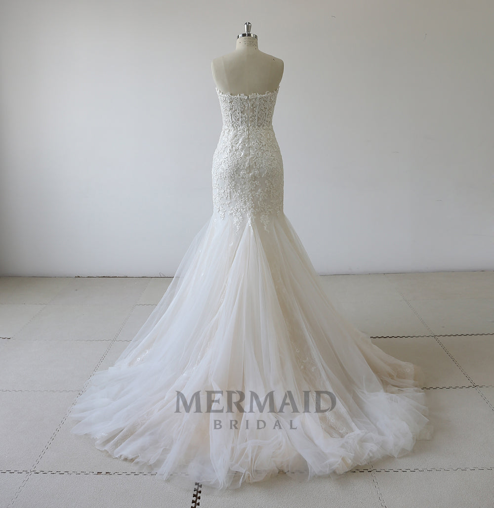 Sweetheart Lace Mermaid Wedding Dress