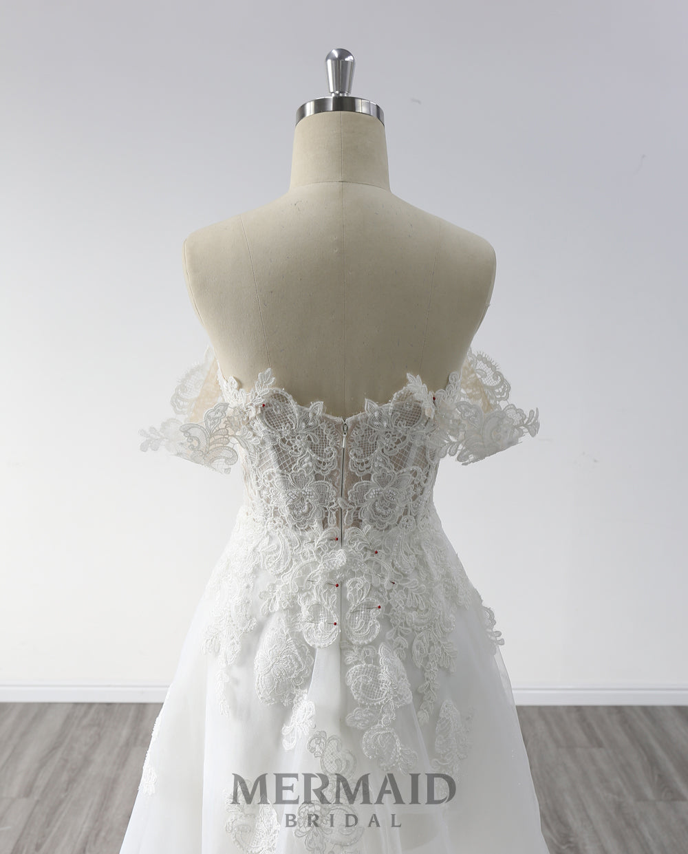 New Off Shoulder Slit Wedding Dress